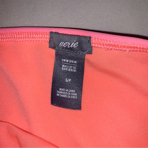 🆕 Aerie Neon Pink Super Scoop String Bikini Women’s Small Beach Pool Swim Set - Picture 7 of 11